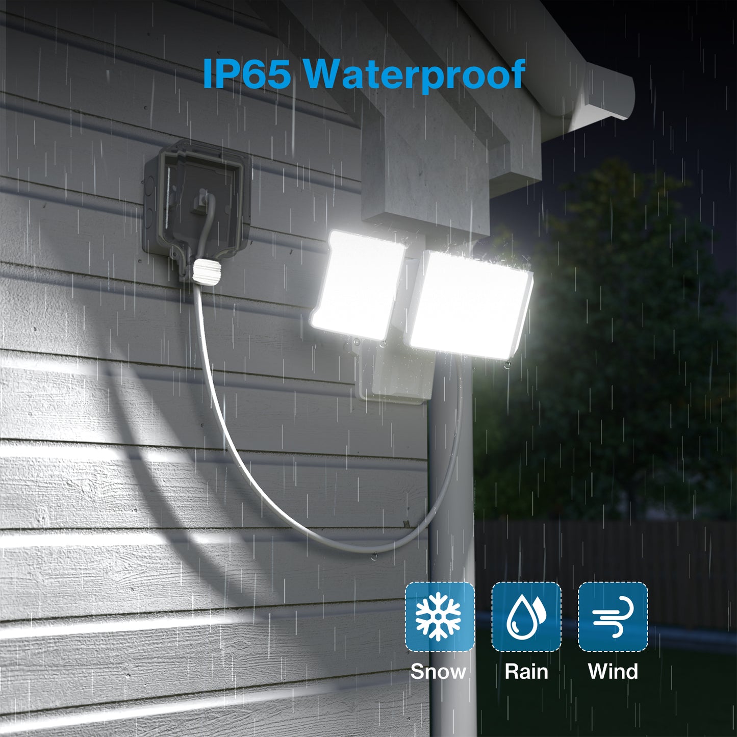 Olafus 60W LED Security Light with Plug