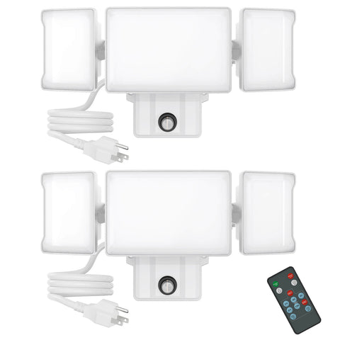 60W Dusk to Dawn Light with Plug 2 Pack White