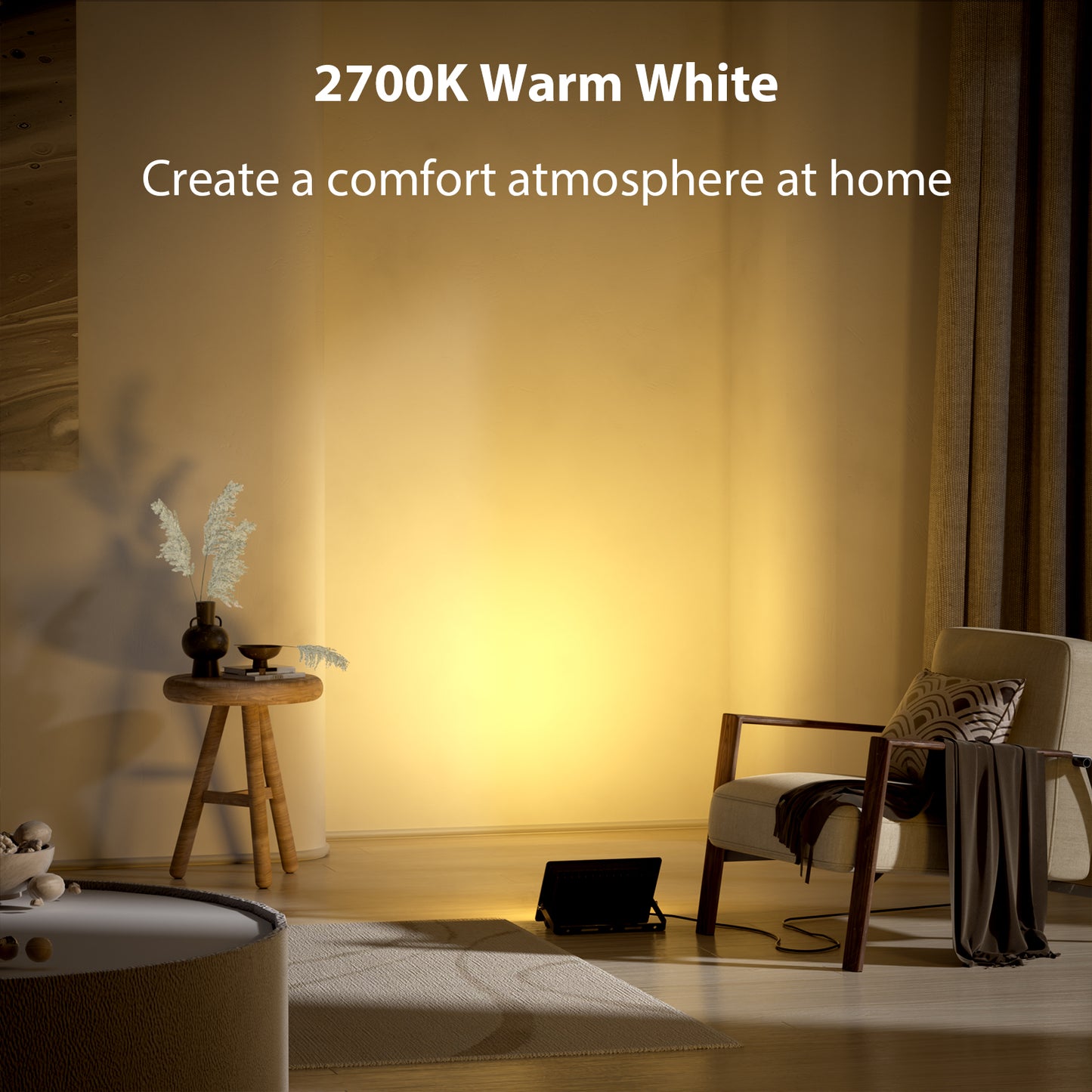 Olafus 40W RGB Flood Lights with Remote