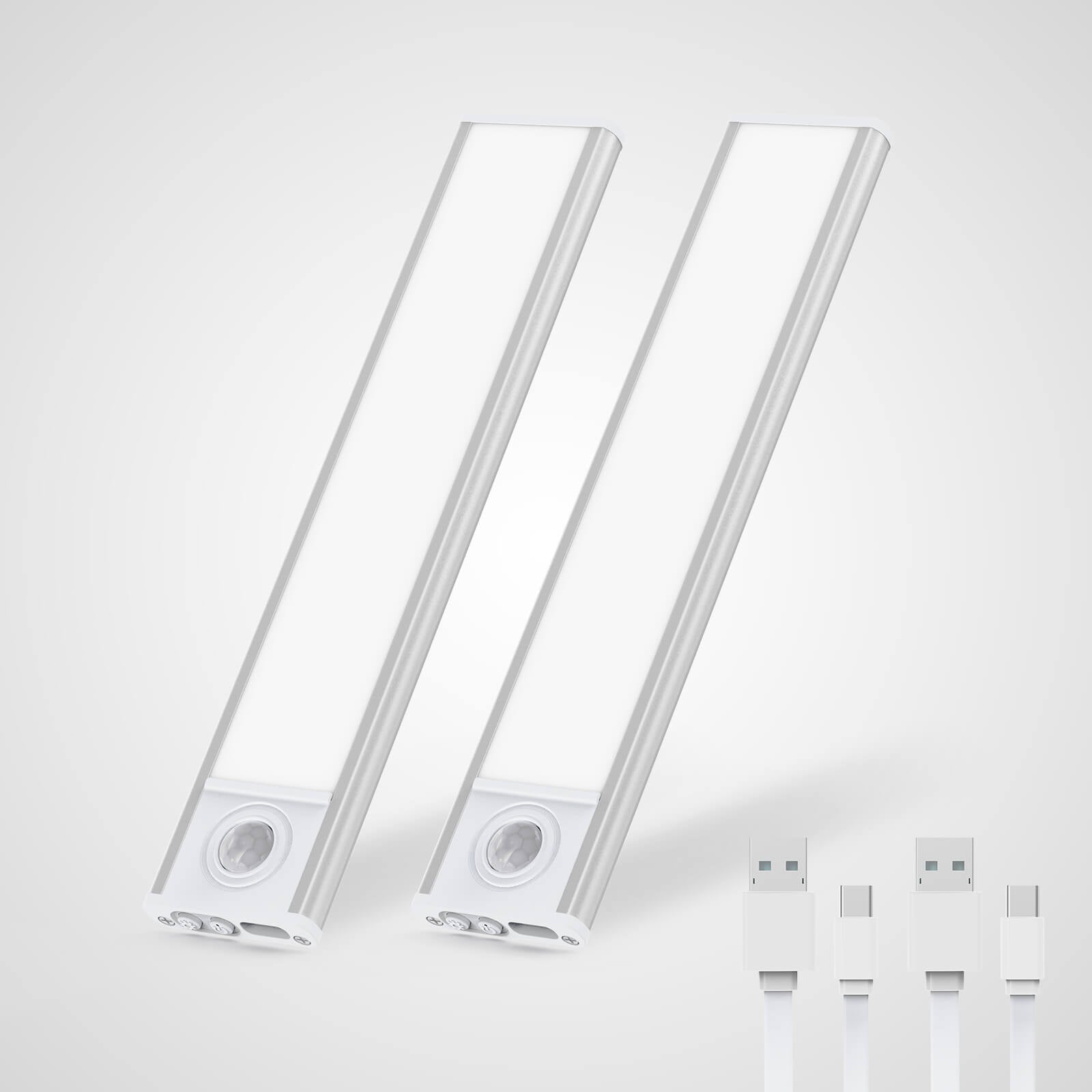 Olafus Motion Sensor Rechargeable Under Cabinet Light - 2 Pack