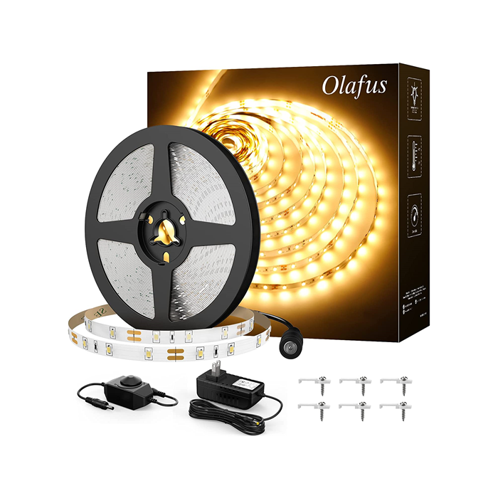 Olafus 32.8ft 6000K Dimmable LED Strip Light