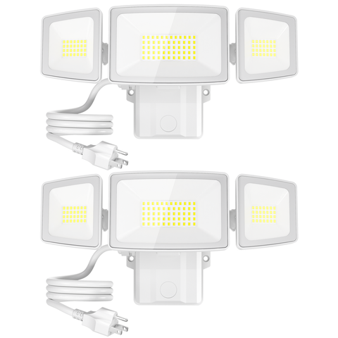 Olafus 55W LED Security Light White 2 Pack