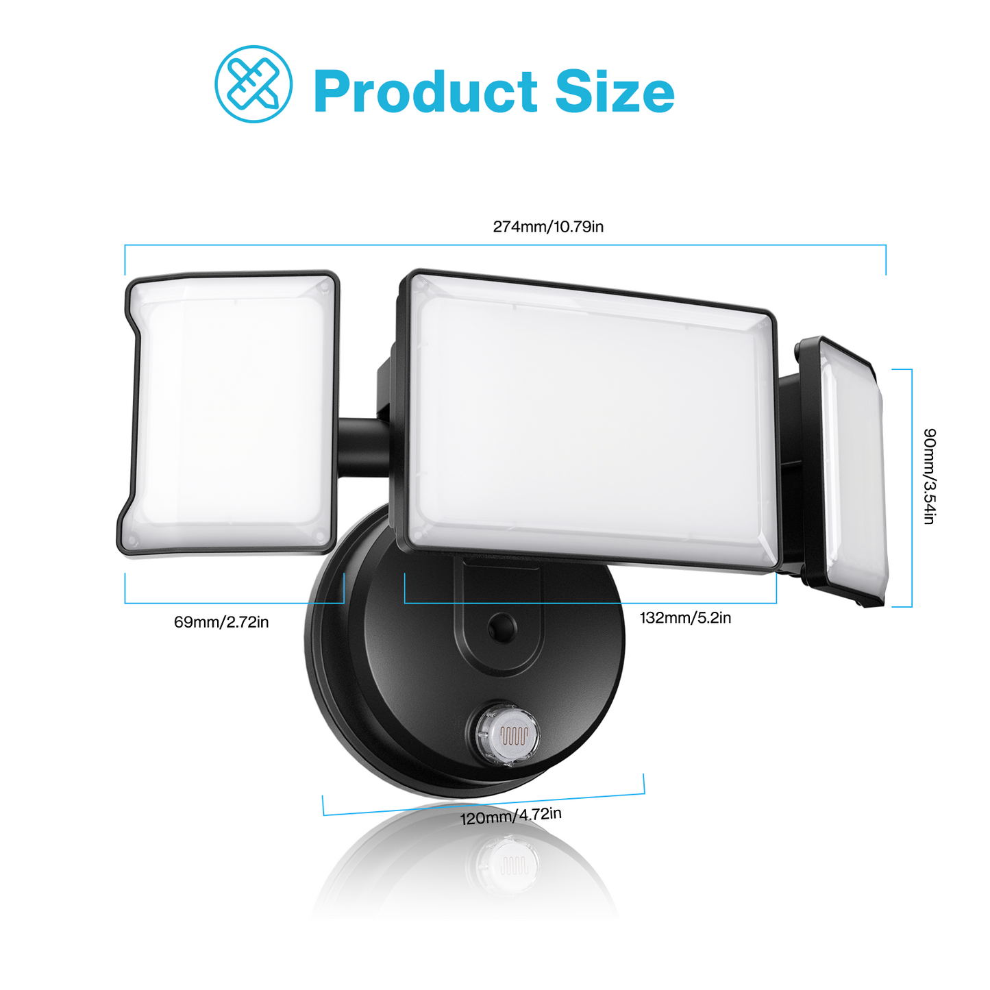 Olafus 60W Dusk to Dawn LED Security Light