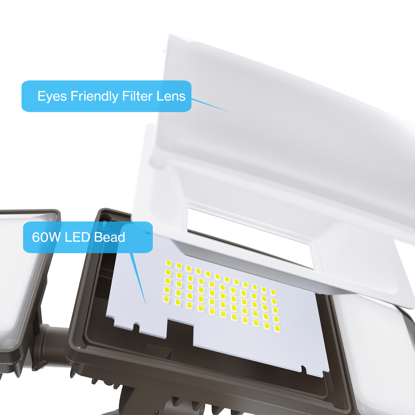Olafus 55W Dusk to Dawn LED Security Light
