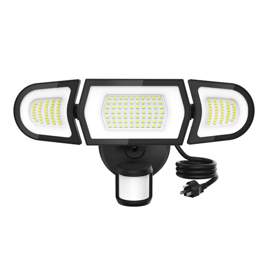 Olafus 100W Dusk to Dawn & Motion Sensor LED Security Lights with Plug