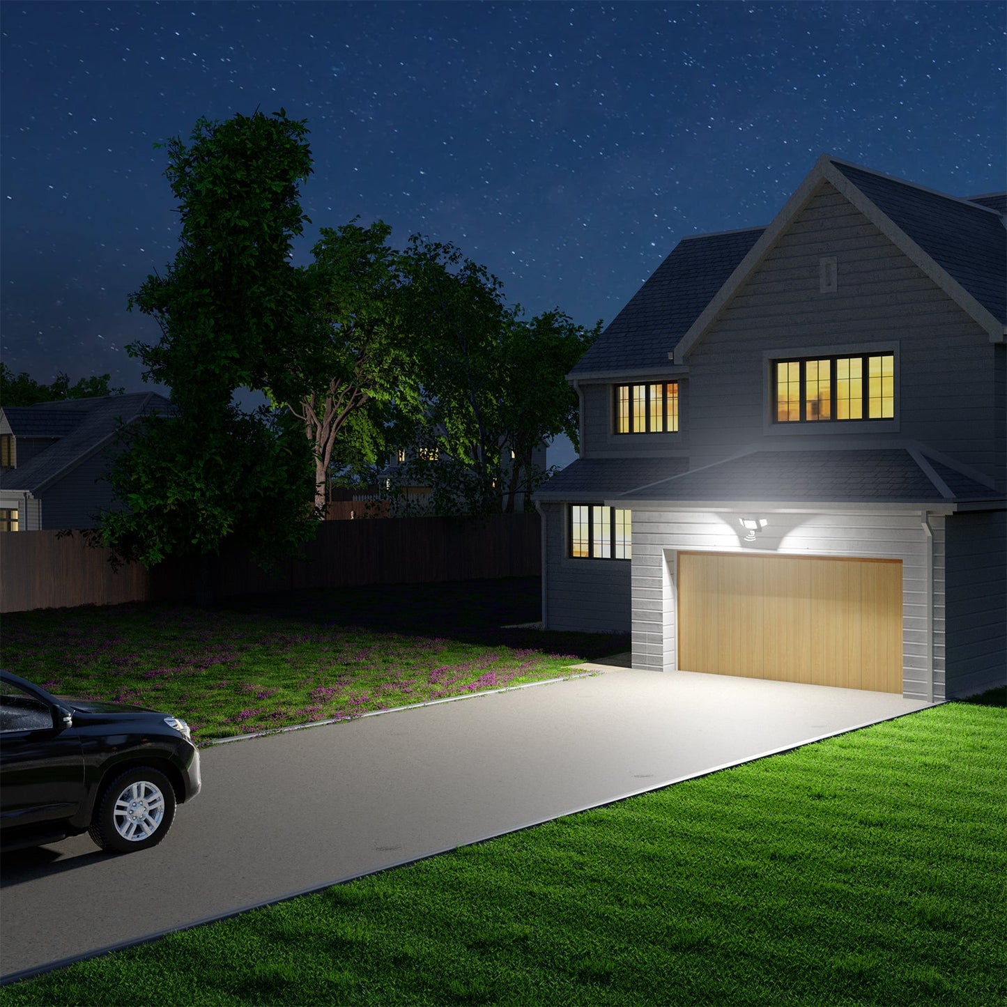 Olafus 55W Motion Sensor LED Security Light