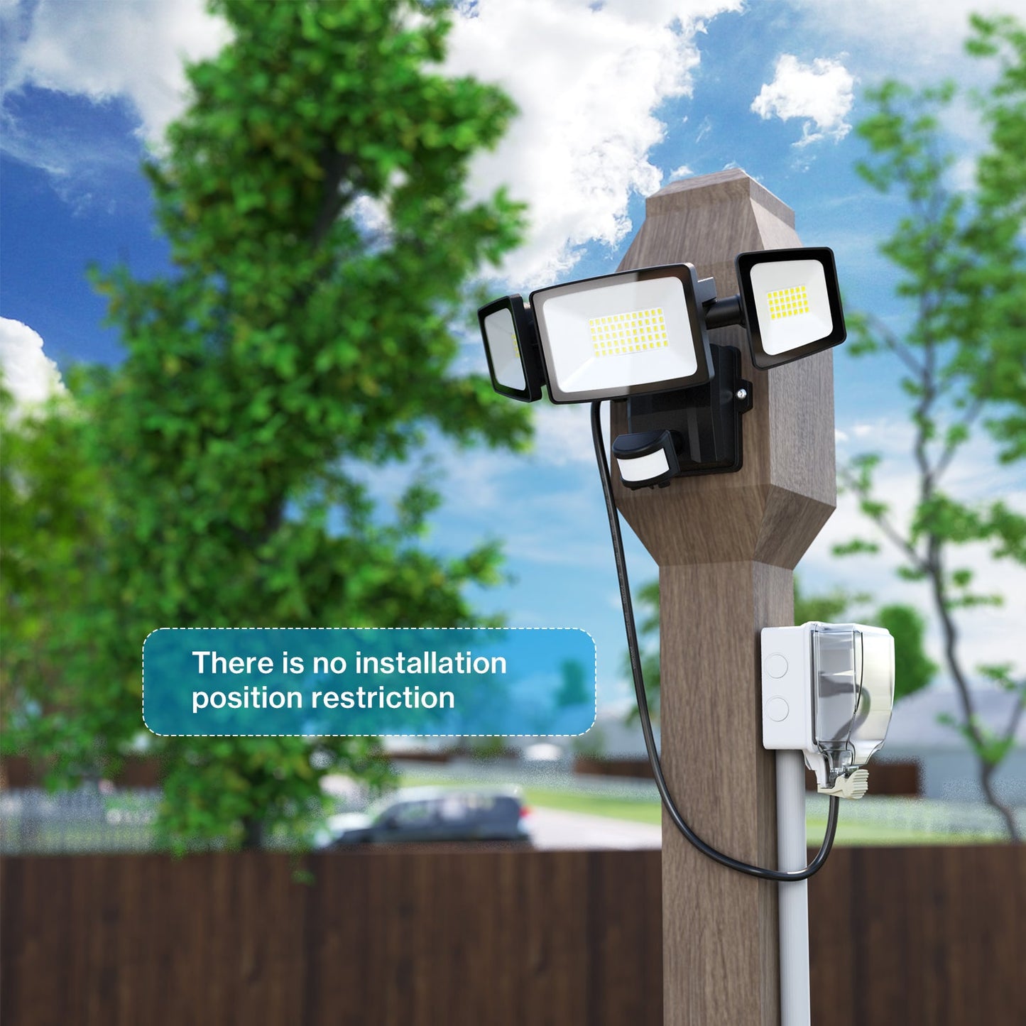 Olafus 55W Motion Sensor LED Security Light