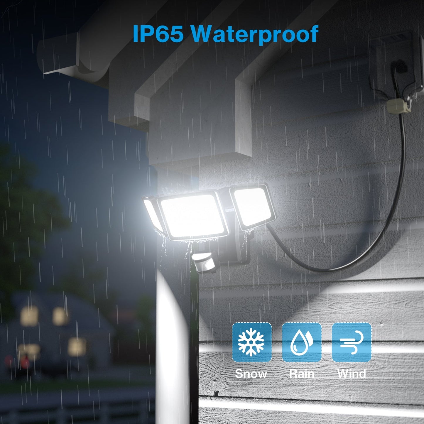 Olafus 55W Motion Sensor LED Security Light