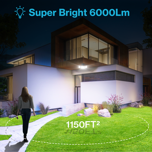 Olafus 65W Motion Sensor LED Outside Light Super Bright