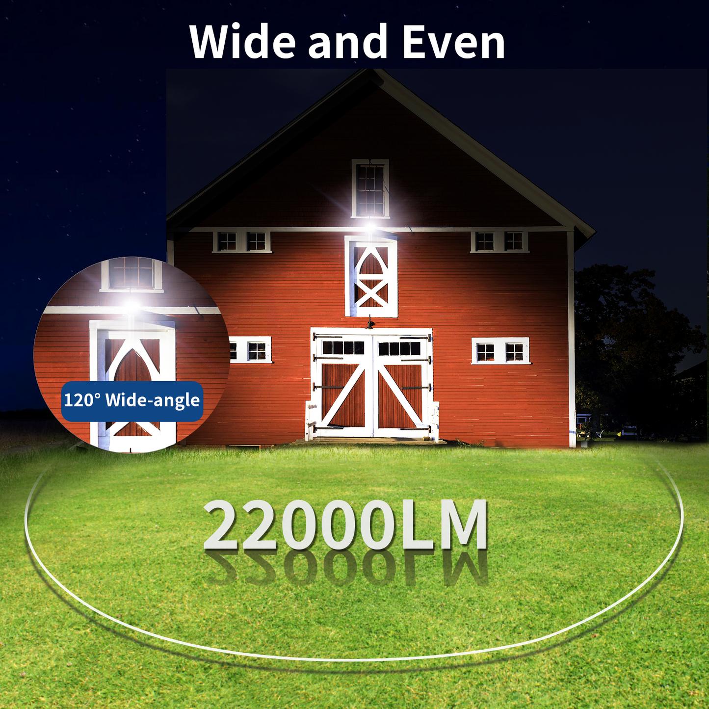 Olafus 170W Dusk to Dawn LED Barn Light