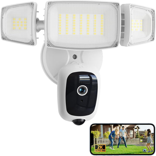 Olafus 2K QHD Security Floodlight Cam