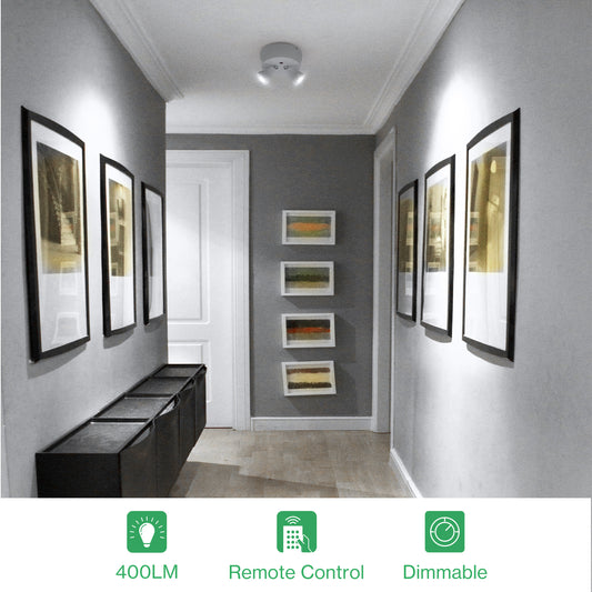 Olafus 2 Heads 6500K LED Accent Lights 2 Pack