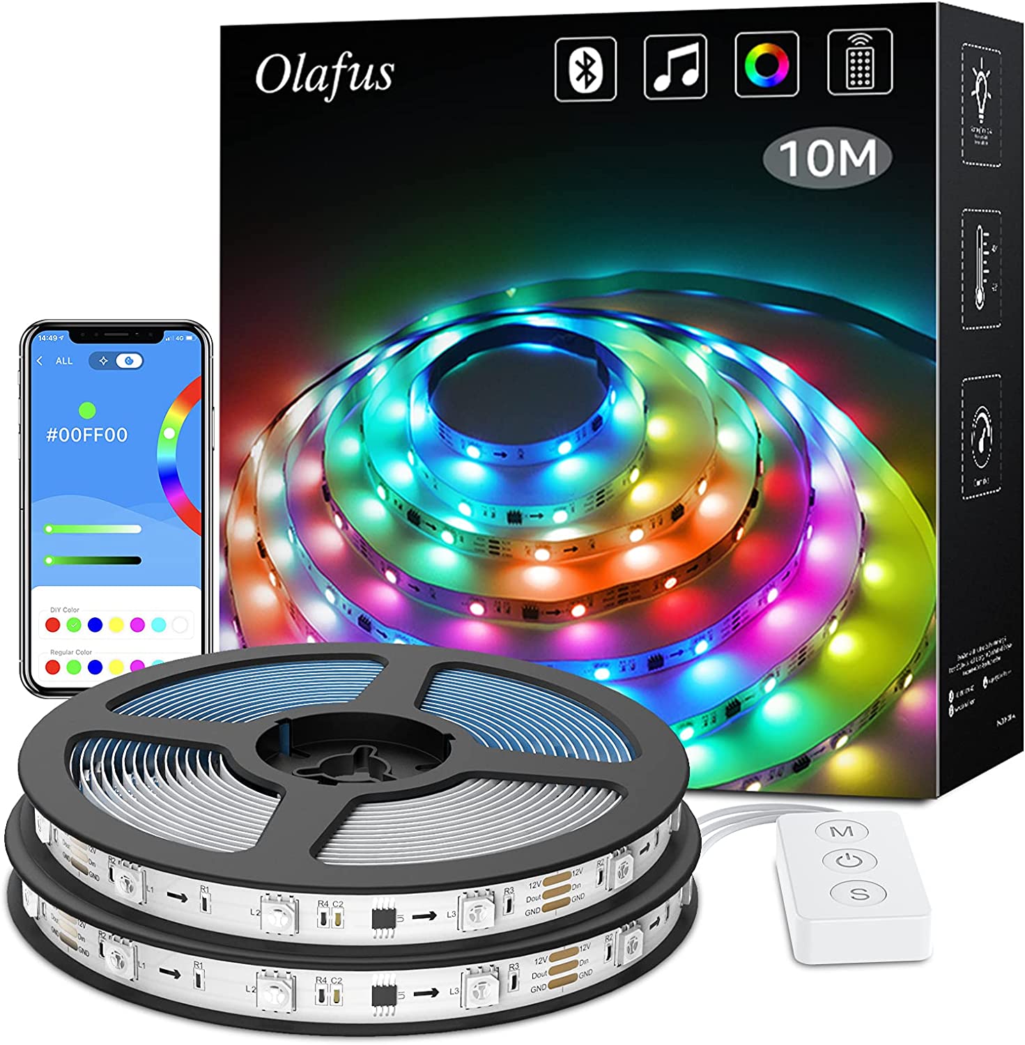 Best 32.8ft RGBIC Dream Color Strip Lights - OLAFUS