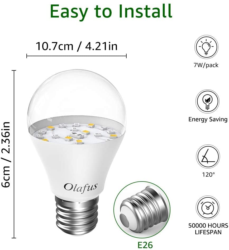 olafus led plant grow light bulbs full spectrum