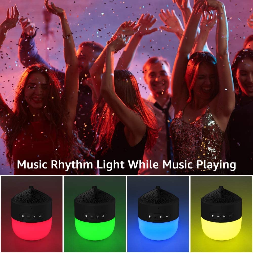 Mini Night Light Bluetooth Speaker Portable