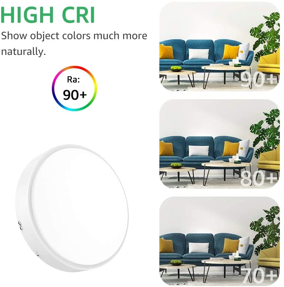 olafus led flush mount ceiling light 5000k
