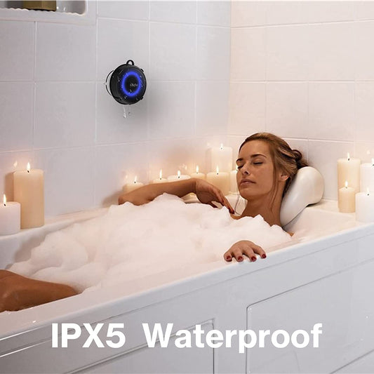 bluetooth shower speaker with rgb light