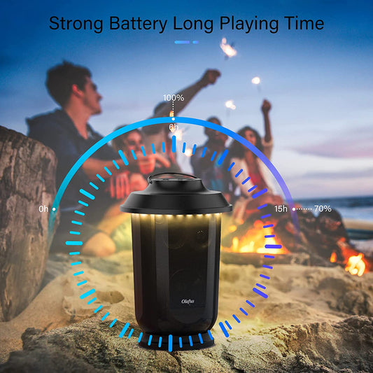 portable atmosphere speakers with led light