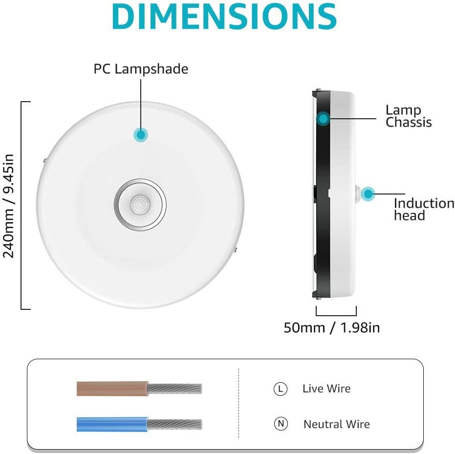 olafus led modern ceiling lights motion sensor