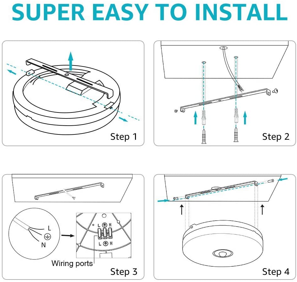 olafus led modern ceiling lights motion sensor