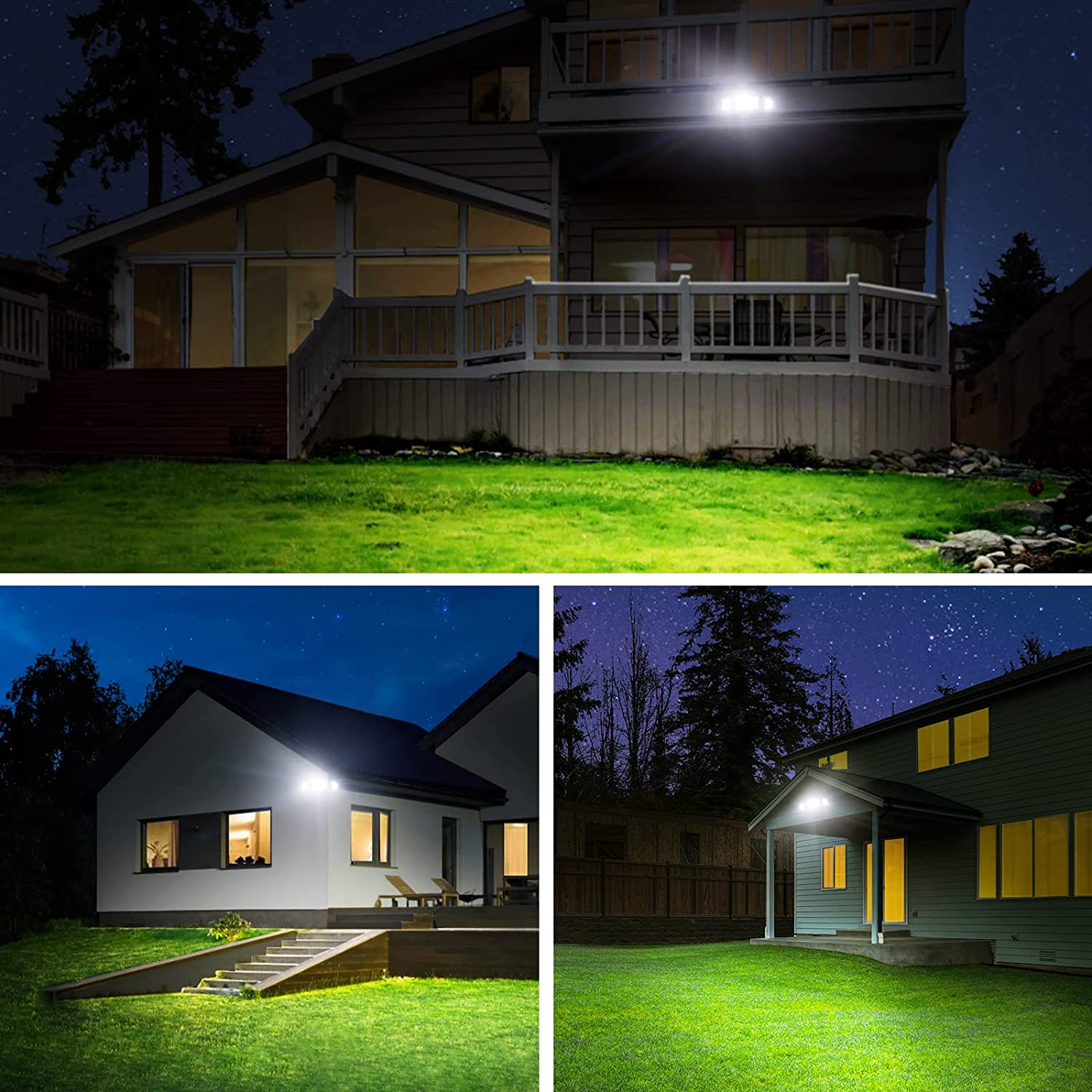 OLAFUS 55W Dusk to Dawn Security Light White