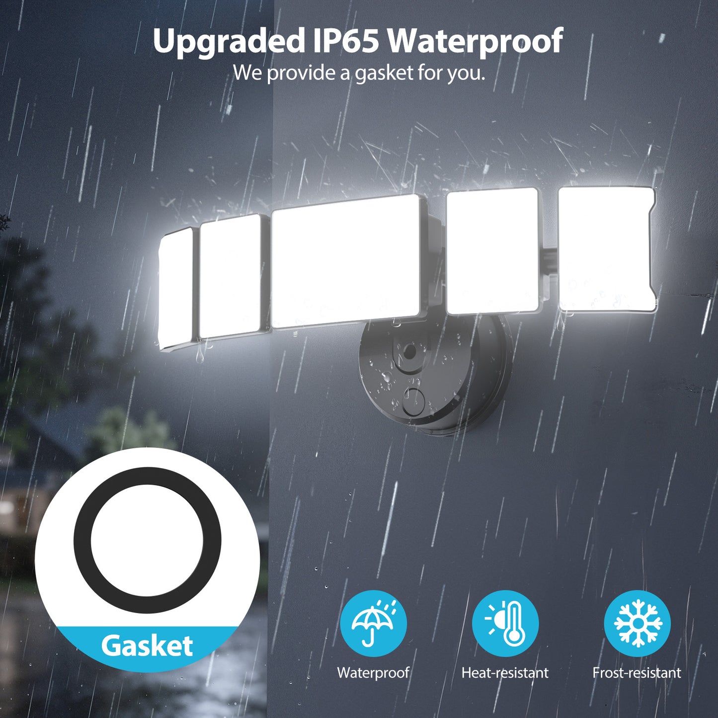 Olafus 5 Heads 180W LED Security Lights