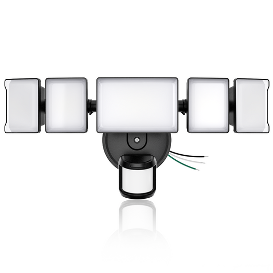 Olafus 18000LM 5 Heads Motion Sensor & Dusk to Dawn Lights