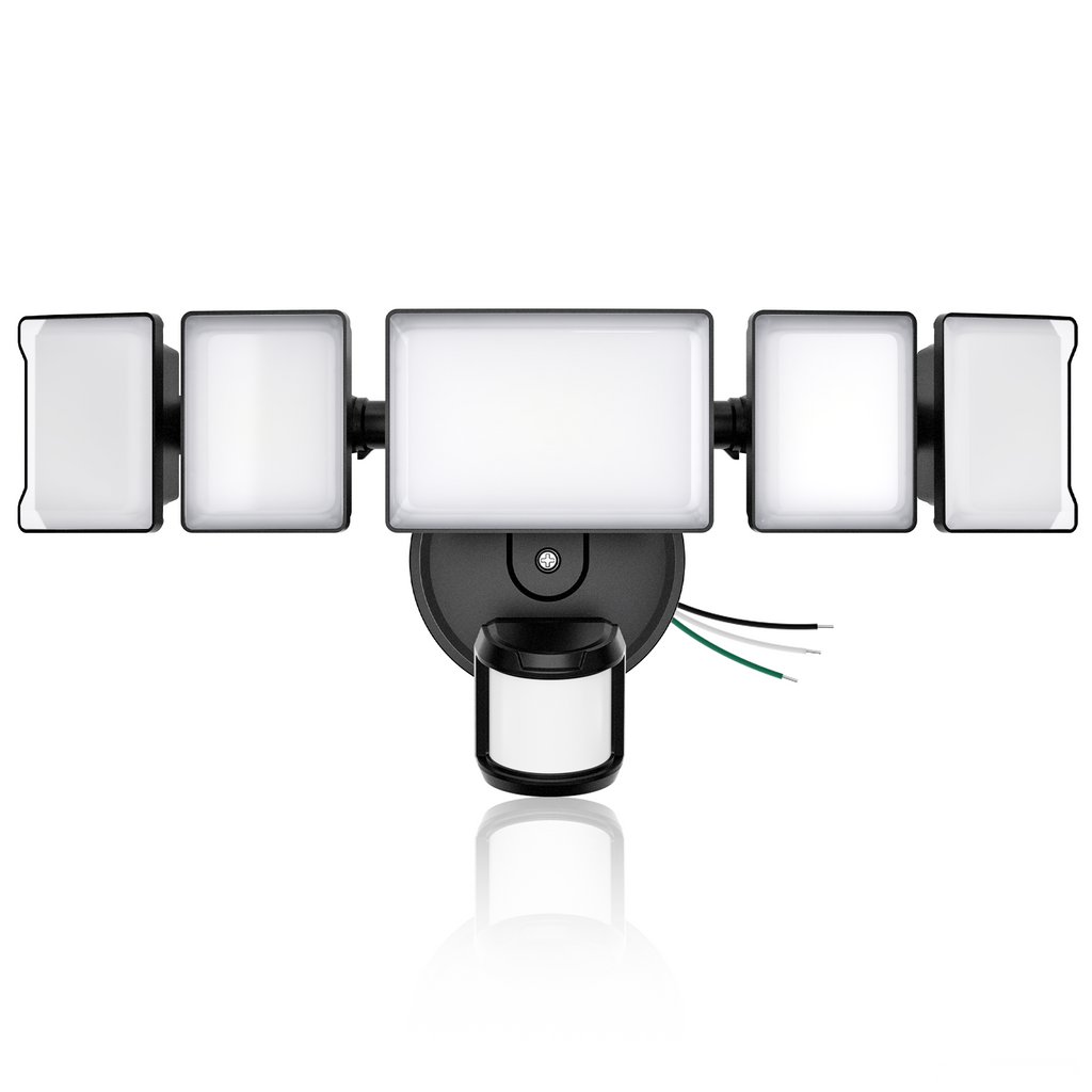 Olafus 18000LM 5 Heads Motion Sensor & Dusk to Dawn Lights