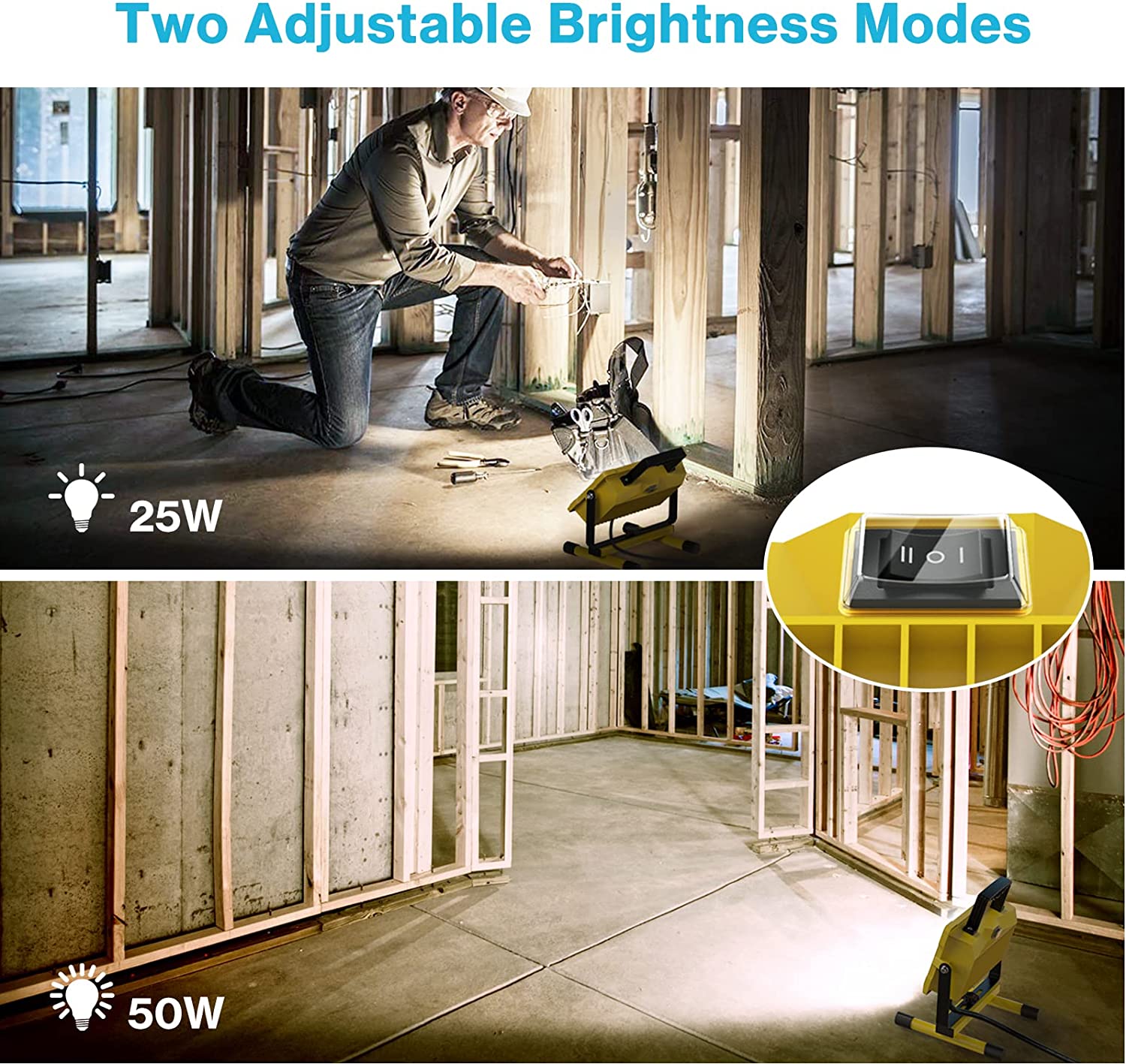 OLAFUS Adjustable 50W Portable Work Light