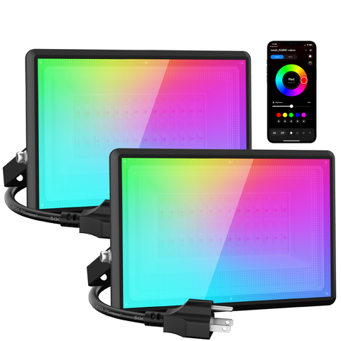Olafus 50W Bluetooth RGBW LED Flood Light