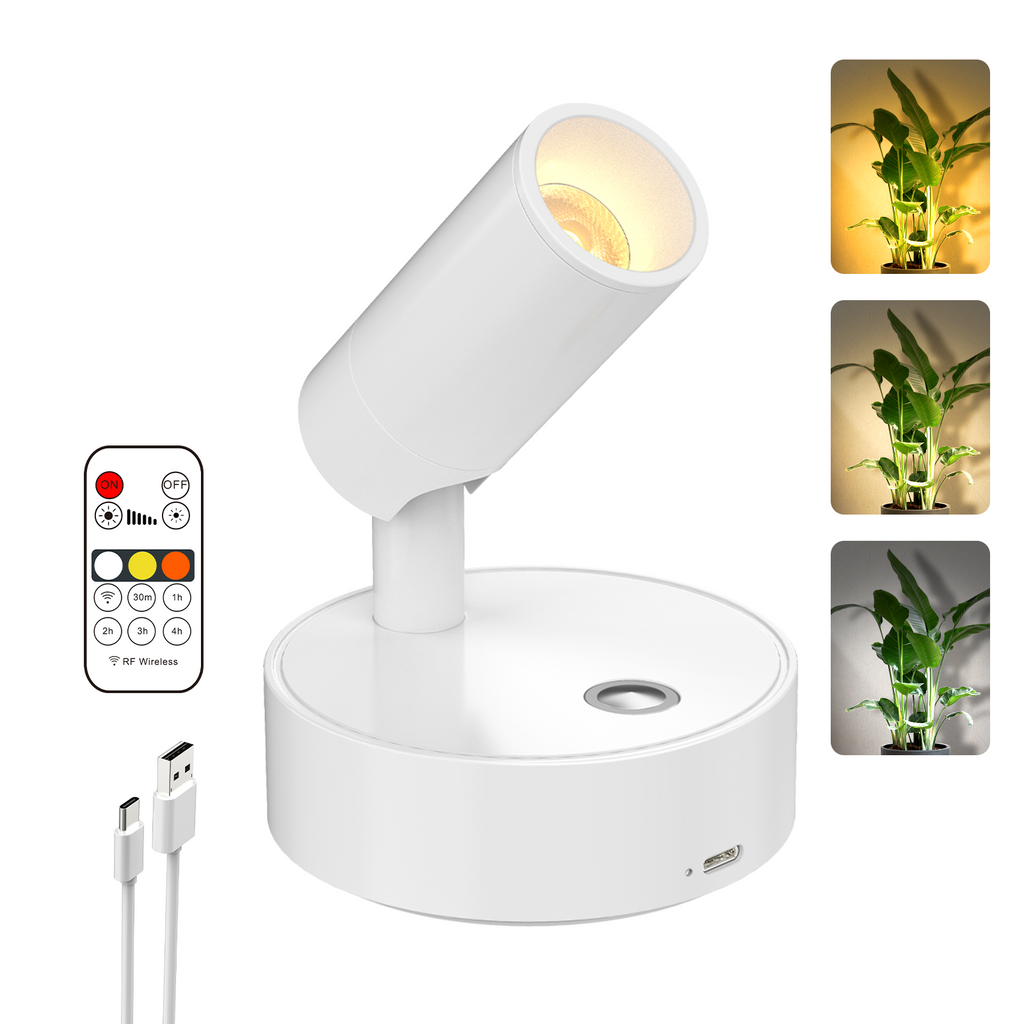 Olafus LED Rechargeable Battery Spotlight with Remote