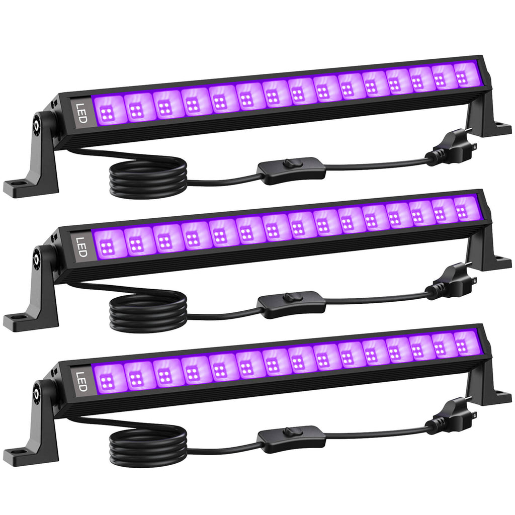 Olafus LED Black Light Bar with Plug