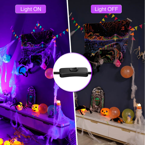 Olafus LED Black Light Bar with Plug