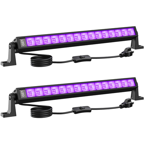 Olafus LED Black Light Bar with Plug