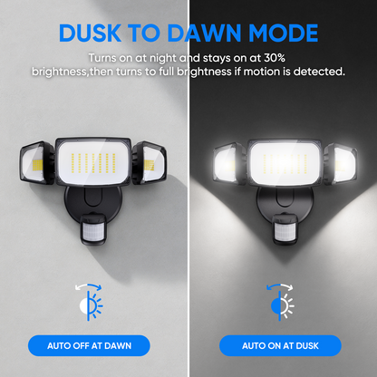 Olafus 80W Hardwired Motion Sensor Security Lights