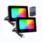 Olafus 100W RGB LED Flood Light 2 Pack