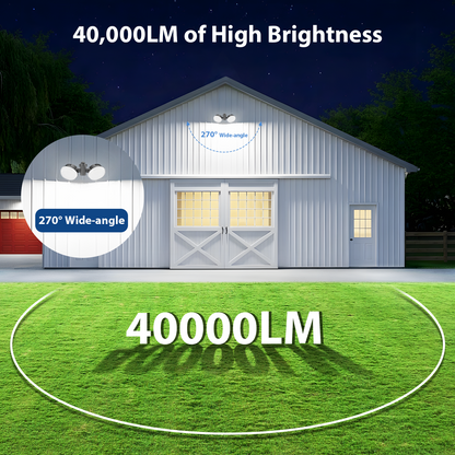 Olafus 300W Dual-Head Dusk to Dawn LED Barn Light