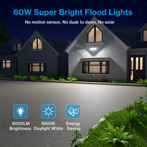 Olafus 60W LED Security Light with Plug