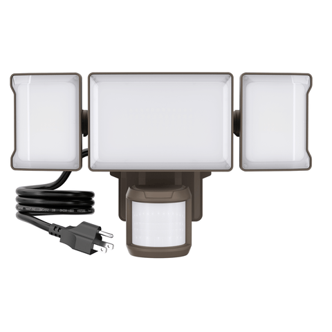 Olafus 65W Motion Sensor and Dusk to Dawn LED Security Light with Plug