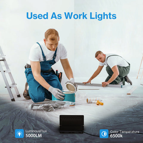 Olafus Exterior 50W LED Flood Lights for Workplace