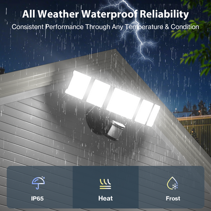 Olafus 18000LM 5 Heads Motion Sensor & Dusk to Dawn Lights