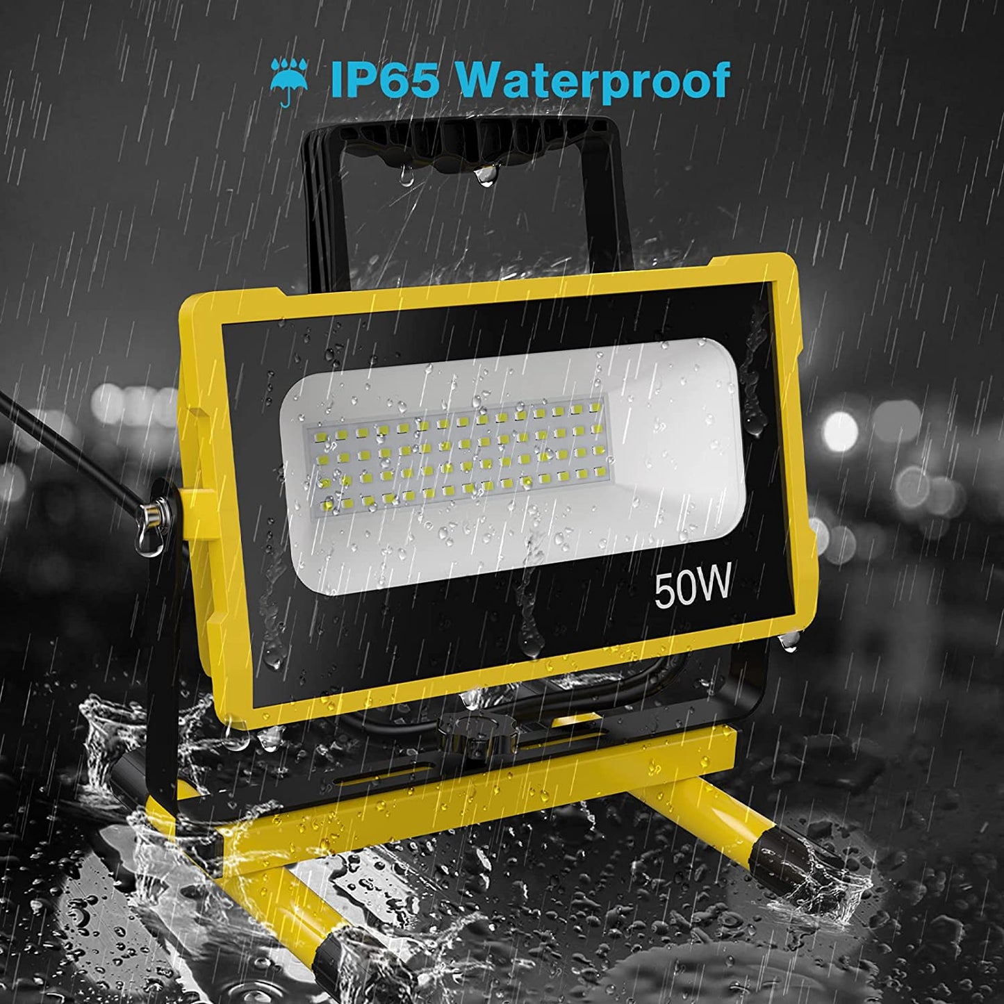OLAFUS 50W Portable Work Light Waterproof Effect