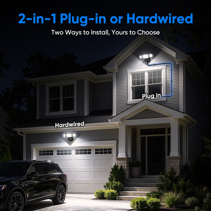 Olafus 80W Hardwired Motion Sensor Security Lights
