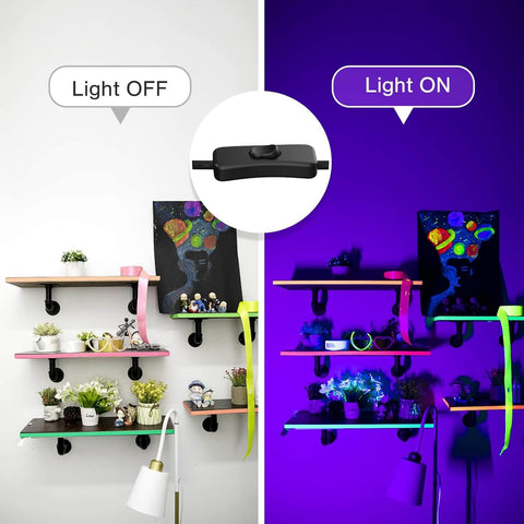 Olafus 40W LED Black Light Bar with Plug