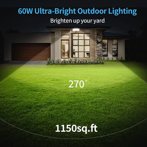 Olafus 60W Ultra Bright Outdoor Lighting