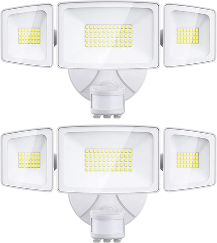 Olafus 55W Motion Sensor LED Security Light White 2 Pack