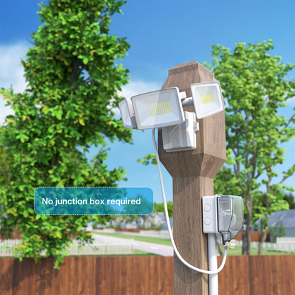 Olafus 55W Outdoor LED Security Light with Plug