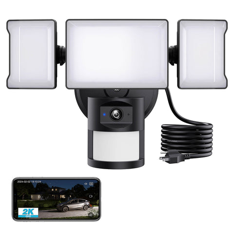 Olafus 55W Smart  LED Motion Sensor Camera Floodlight