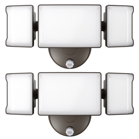 Olafus 60W Dusk to Dawn Outdoor LED Lights Brown 2 Pack