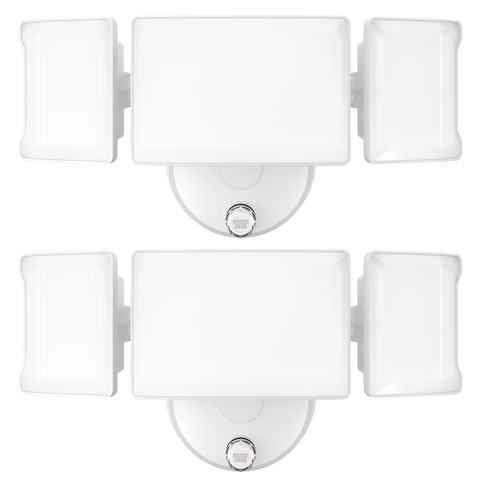 Olafus 60W Dusk to Dawn Outdoor LED Lights White 2 Pack